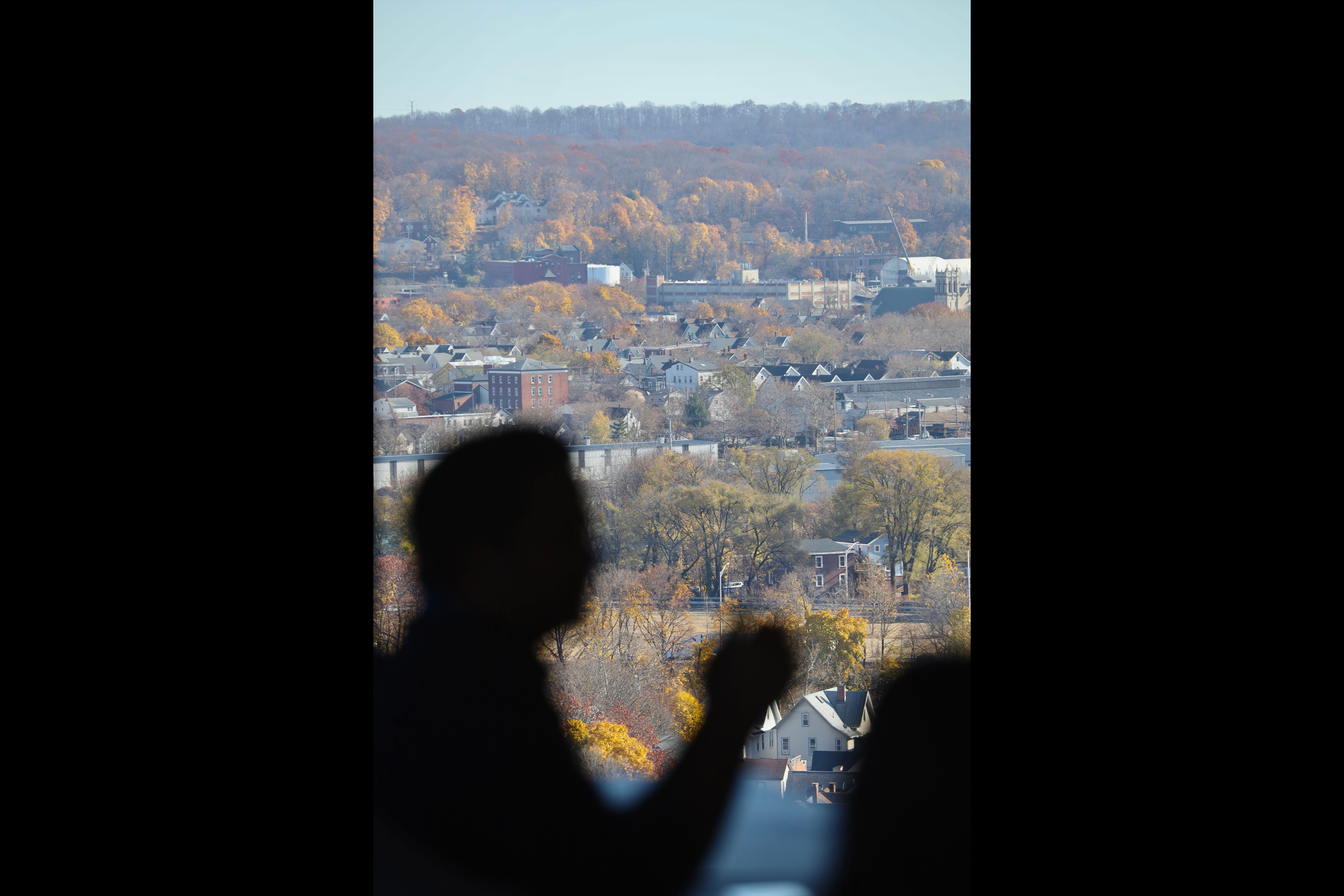 Panoramic views from the top of Kline Tower