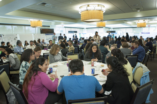 Event Rooms A & B can be used as one large space for 200 people, or split into two rooms
