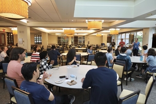 Event Rooms A & B can be used as one large space for 220 people, or split into two rooms