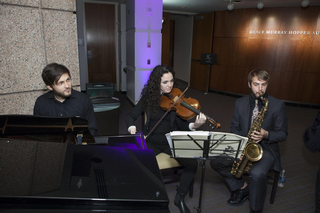 A grand piano may be used as accompaniment for your reception
