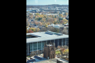 Panoramic views from Yale's Kline Tower