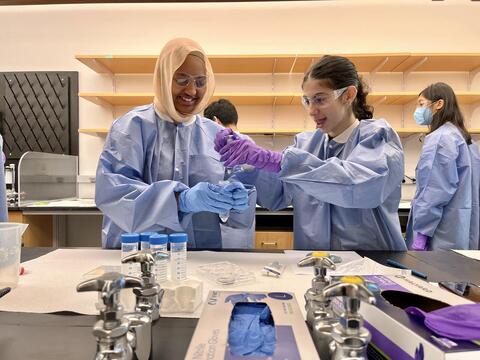 Students take to the labs at Yale West Campus