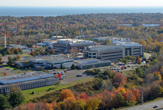 Aerial view of Yale's West Campus