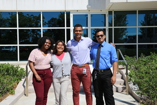 New Haven Promise scholars at West Campus 